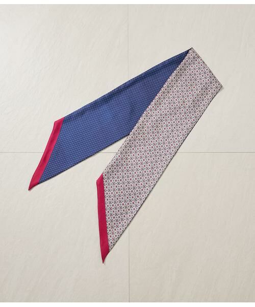 NEWYORKER / ニューヨーカー バンダナ・スカーフ | 小紋×ピンドット 剣先スカーフ | 詳細1