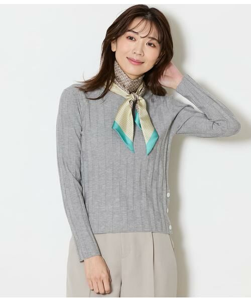 NEWYORKER / ニューヨーカー バンダナ・スカーフ | 小紋×ピンドット 剣先スカーフ | 詳細6