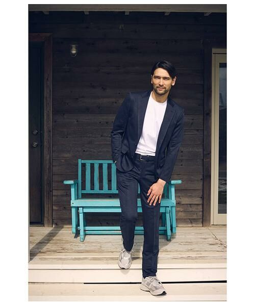 NEWYORKER / ニューヨーカー セットアップ | MOVING COMFORT グレンチェック ジャージー ウエストアジャストパンツ(セットアップ対応) | 詳細12