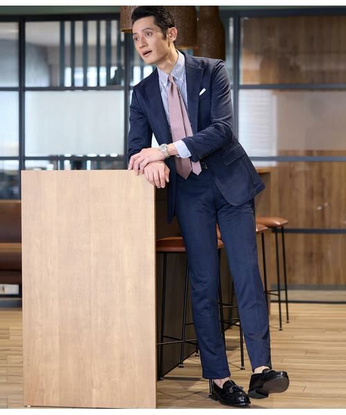 NEWYORKER / ニューヨーカー セットアップ | MOVING COMFORT グレンチェック ジャージー ウエストアジャストパンツ(セットアップ対応) | 詳細13