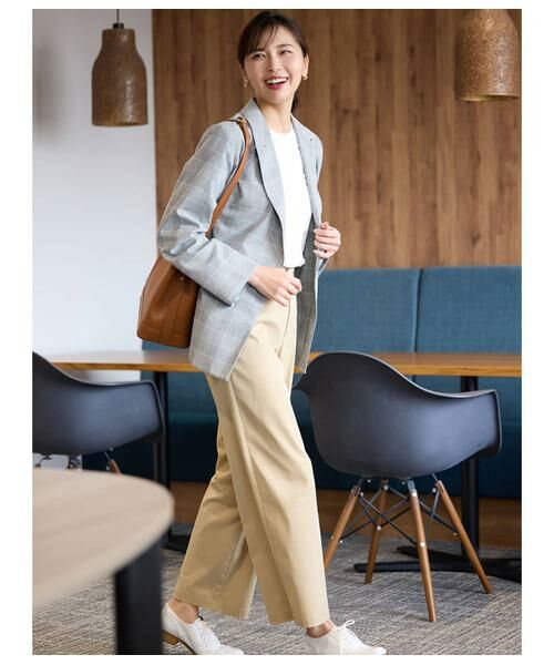 NEWYORKER / ニューヨーカー チノ・ワークパンツ | タスランストレッチ ベルト付きチノパンツ | 詳細15