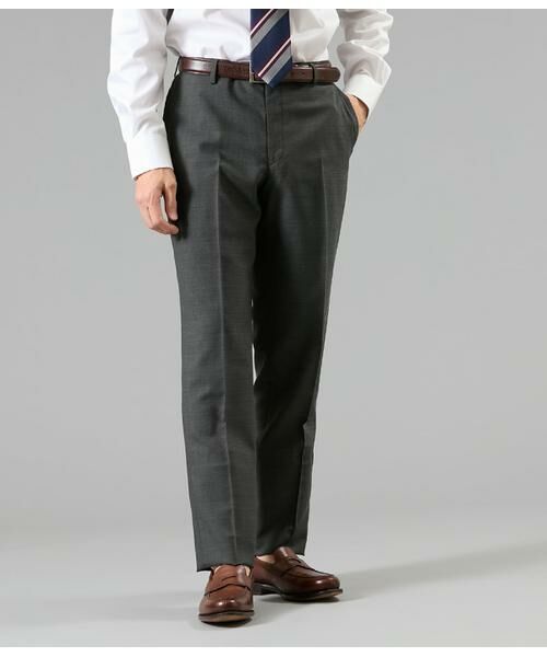 NEWYORKER / ニューヨーカー スラックス・ドレスパンツ | COOL COMFORT 無地 スラックス(グレー)