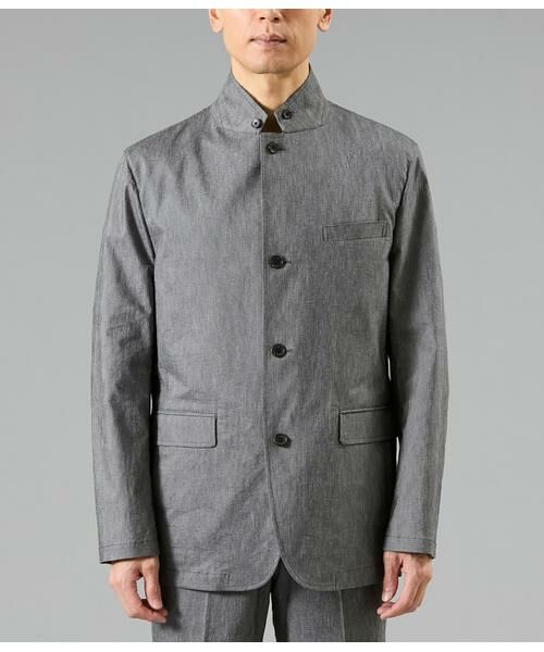 NEWYORKER / ニューヨーカー セットアップ | ムーンフェイス コンバーチブルカラージャケット(セットアップ対応） | 詳細1