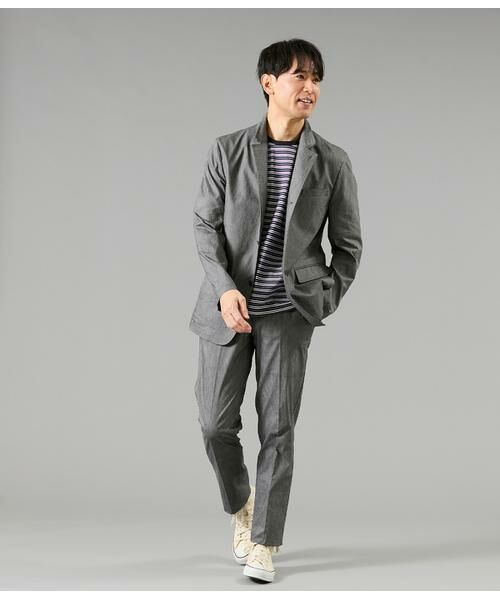 NEWYORKER / ニューヨーカー セットアップ | ムーンフェイス コンバーチブルカラージャケット(セットアップ対応） | 詳細13