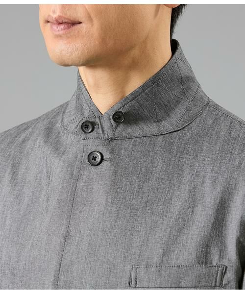 NEWYORKER / ニューヨーカー セットアップ | ムーンフェイス コンバーチブルカラージャケット(セットアップ対応） | 詳細4