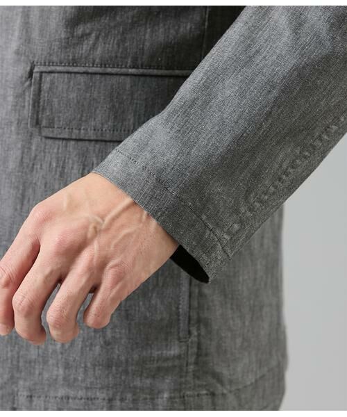 NEWYORKER / ニューヨーカー セットアップ | ムーンフェイス コンバーチブルカラージャケット(セットアップ対応） | 詳細7