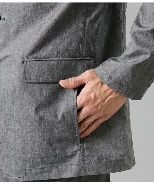 NEWYORKER / ニューヨーカー セットアップ | ムーンフェイス コンバーチブルカラージャケット(セットアップ対応） | 詳細9