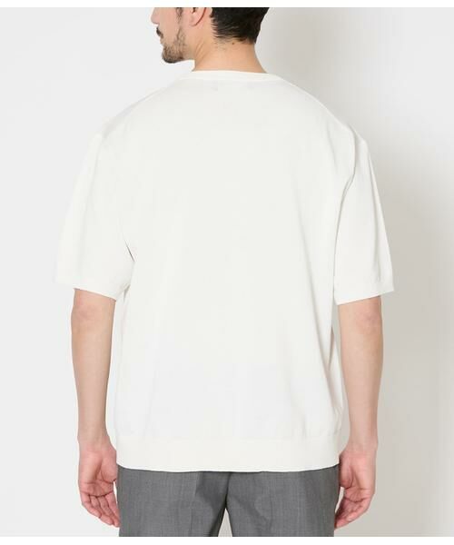 NEWYORKER / ニューヨーカー Tシャツ | ヘンリーネック ハーフスリーブニット | 詳細2