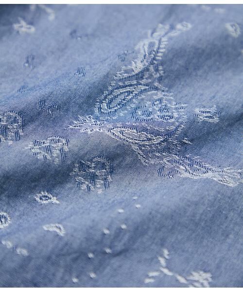 NEWYORKER / ニューヨーカー シャツ・ブラウス | ペイズリージャカード 半袖ショートボタンダウンシャツ | 詳細8