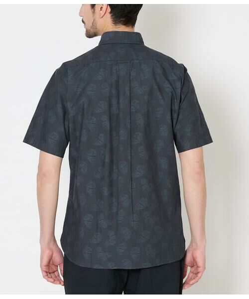 NEWYORKER / ニューヨーカー シャツ・ブラウス | バタフライジャカード 半袖ショートボタンダウンシャツ | 詳細2