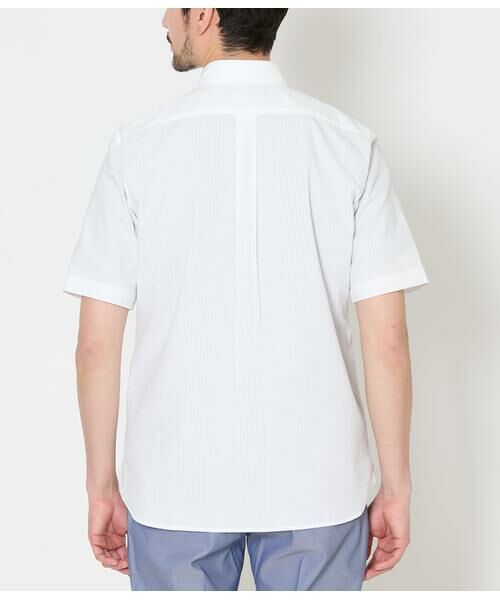 NEWYORKER / ニューヨーカー シャツ・ブラウス | ランダムサッカー 半袖ショートボタンダウンシャツ | 詳細2