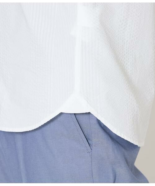 NEWYORKER / ニューヨーカー シャツ・ブラウス | ランダムサッカー 半袖ショートボタンダウンシャツ | 詳細6