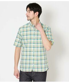 NEWYORKER / ニューヨーカー シャツ・ブラウス | マルチチェック サッカー 半袖ショートボタンダウンシャツ