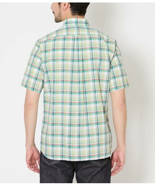 NEWYORKER / ニューヨーカー シャツ・ブラウス | マルチチェック サッカー 半袖ショートボタンダウンシャツ | 詳細2
