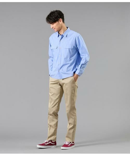 NEWYORKER / ニューヨーカー チノ・ワークパンツ | コットンチノ ノータックスリムパンツ | 詳細15