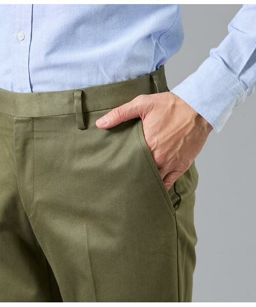 NEWYORKER / ニューヨーカー チノ・ワークパンツ | コットンチノ ノータックスリムパンツ | 詳細4