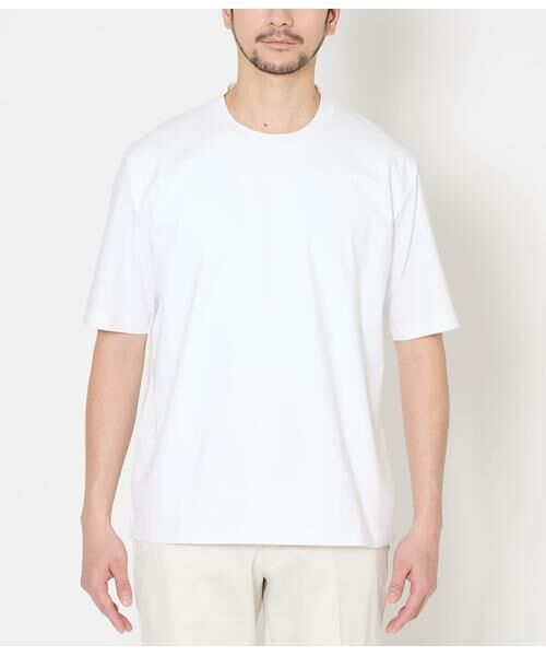 NEWYORKER / ニューヨーカー Tシャツ | NY CARE FREE 半袖 ドレスTシャツ(ホワイト) | 詳細1