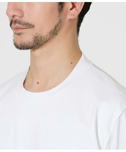 NEWYORKER / ニューヨーカー Tシャツ | NY CARE FREE 半袖 ドレスTシャツ(ホワイト) | 詳細3