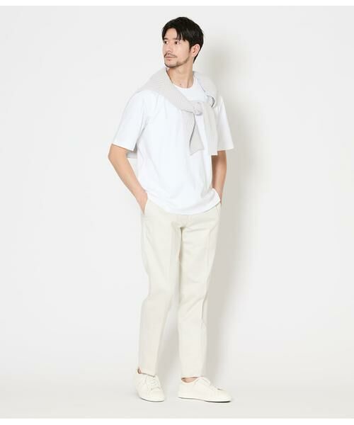 NEWYORKER / ニューヨーカー Tシャツ | NY CARE FREE 半袖 ドレスTシャツ(ホワイト) | 詳細6