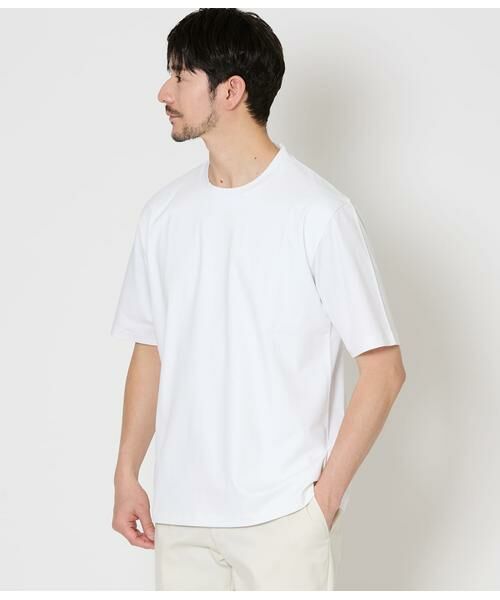 NEWYORKER / ニューヨーカー Tシャツ | NY CARE FREE 半袖 ドレスTシャツ(ホワイト)（ホワイト）