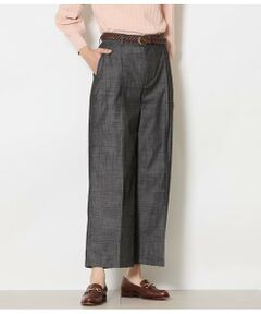 NEWYORKER / ニューヨーカー チノ・ワークパンツ | スラブシャンブレー タックワイドパンツ