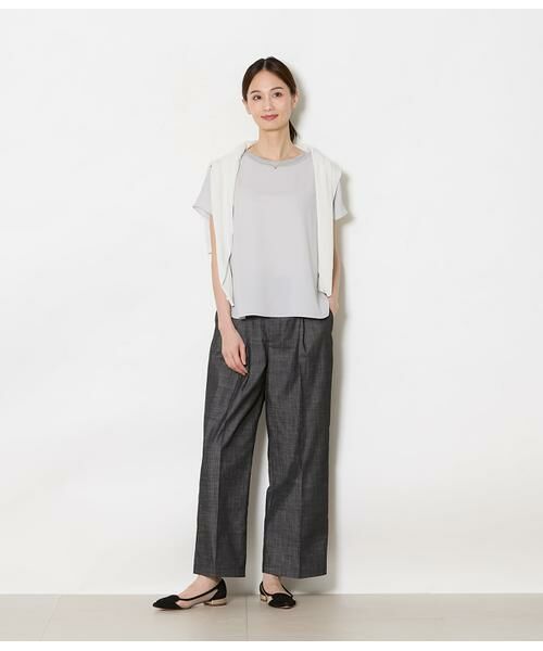 NEWYORKER / ニューヨーカー チノ・ワークパンツ | スラブシャンブレー タックワイドパンツ | 詳細21