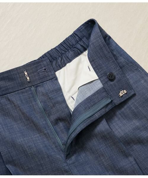 NEWYORKER / ニューヨーカー チノ・ワークパンツ | スラブシャンブレー タックワイドパンツ | 詳細5