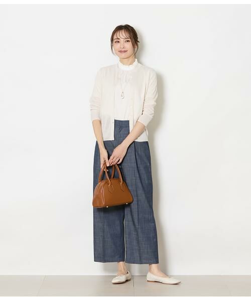 NEWYORKER / ニューヨーカー チノ・ワークパンツ | スラブシャンブレー タックワイドパンツ | 詳細8