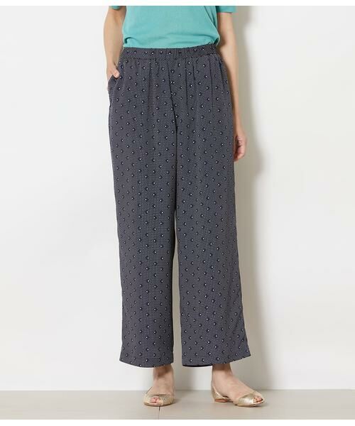NEWYORKER / ニューヨーカー チノ・ワークパンツ | ダイヤドットプリント イージーワイドパンツ | 詳細1