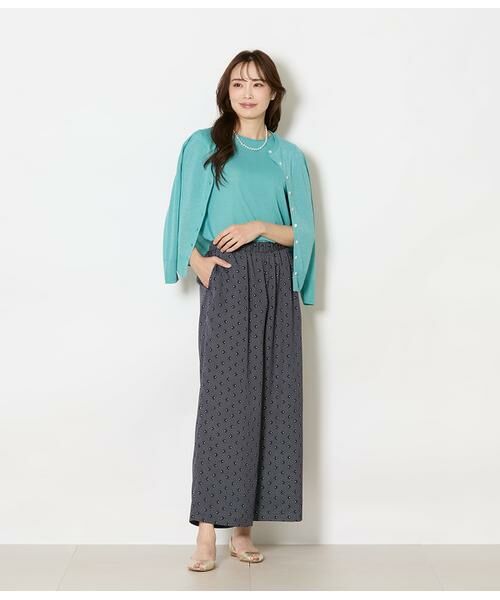 NEWYORKER / ニューヨーカー チノ・ワークパンツ | ダイヤドットプリント イージーワイドパンツ | 詳細7