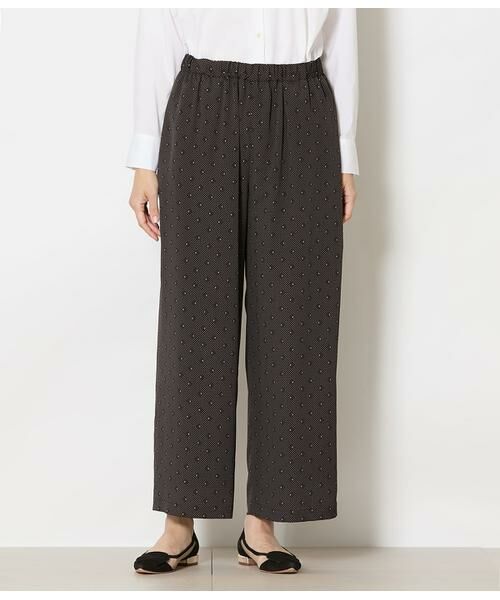NEWYORKER / ニューヨーカー チノ・ワークパンツ | ダイヤドットプリント イージーワイドパンツ | 詳細9