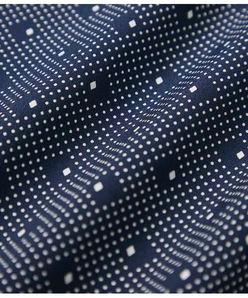 NEWYORKER / ニューヨーカー ミニ丈・ひざ丈ワンピース | ダイヤドットプリント ベルト付きギャザーワンピース | 詳細11