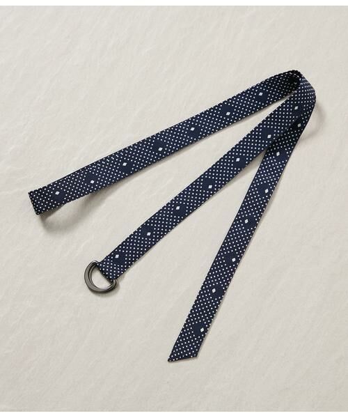 NEWYORKER / ニューヨーカー ミニ丈・ひざ丈ワンピース | ダイヤドットプリント ベルト付きギャザーワンピース | 詳細8