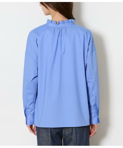 NEWYORKER / ニューヨーカー シャツ・ブラウス | タイプライター フリルスタンドブラウス | 詳細2