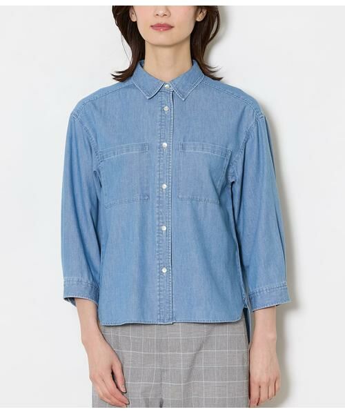 NEWYORKER / ニューヨーカー シャツ・ブラウス | ライトオンスデニムシャツ | 詳細1