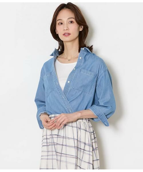 NEWYORKER / ニューヨーカー シャツ・ブラウス | ライトオンスデニムシャツ | 詳細6