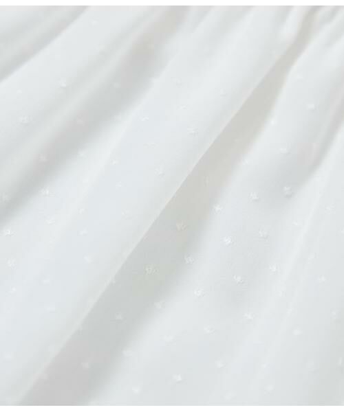 NEWYORKER / ニューヨーカー シャツ・ブラウス | ミニドットデシン スタンドフリル半袖ブラウス | 詳細7