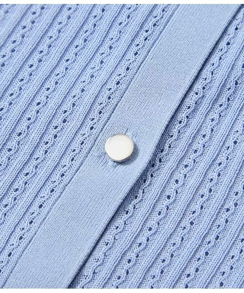 NEWYORKER / ニューヨーカー カーディガン・ボレロ | セルロースポリエステル天竺 メタルボタンクルーネックカーディガン | 詳細5