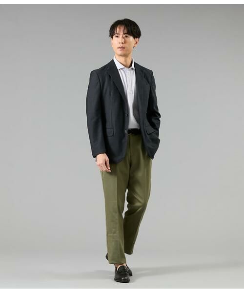 NEWYORKER / ニューヨーカー ポロシャツ | COOL COMFORT サッカーストライプ カッタウェイカラーポロシャツ | 詳細10