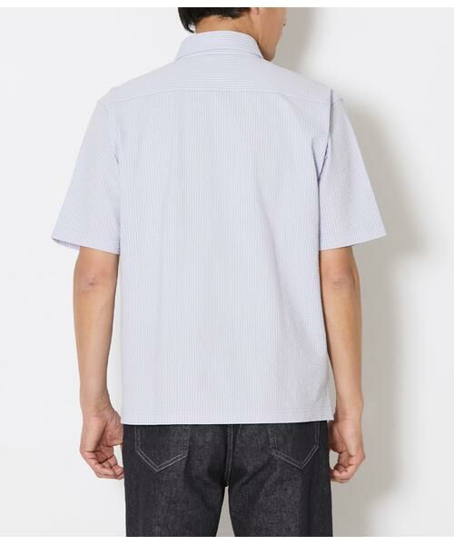 NEWYORKER / ニューヨーカー ポロシャツ | COOL COMFORT サッカーストライプ カッタウェイカラーポロシャツ | 詳細2