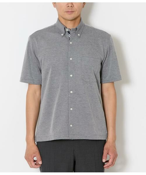 NEWYORKER / ニューヨーカー ポロシャツ | COOL COMFORT エイトロック鹿の子 前開きボタンダウンポロシャツ | 詳細1