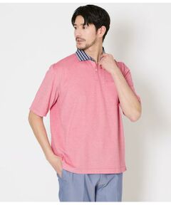 NEWYORKER / ニューヨーカー ポロシャツ | COOL COMFORT カノコ 布帛カッタウェイカラー スキッパーポロシャツ