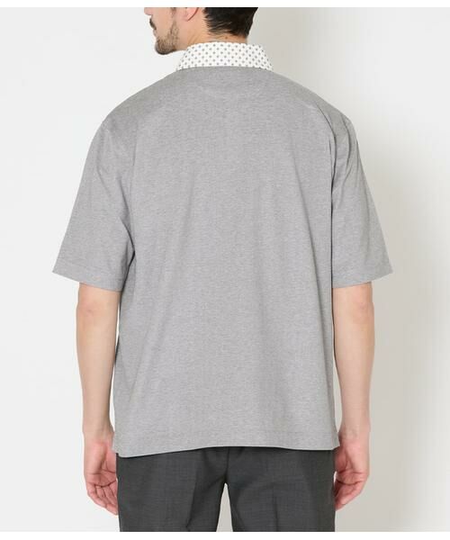 NEWYORKER / ニューヨーカー ポロシャツ | COOL COMFORT カノコ 布帛カッタウェイカラー スキッパーポロシャツ | 詳細2