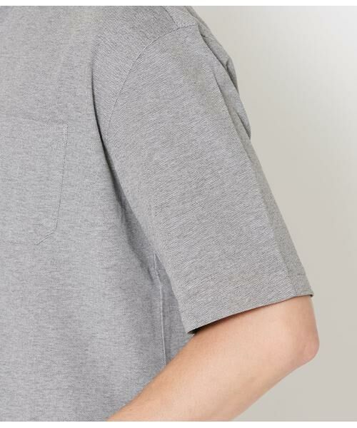 NEWYORKER / ニューヨーカー ポロシャツ | COOL COMFORT カノコ 布帛カッタウェイカラー スキッパーポロシャツ | 詳細5