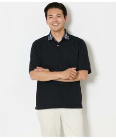 NEWYORKER / ニューヨーカー ポロシャツ | COOL COMFORT ニューヨーカータータン 布帛カッタウェイスキッパーポロシャツ