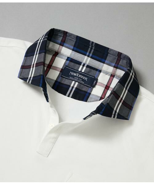 NEWYORKER / ニューヨーカー ポロシャツ | COOL COMFORT ニューヨーカータータン 布帛カッタウェイスキッパーポロシャツ | 詳細7