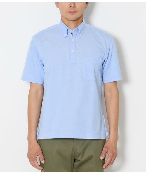 NEWYORKER / ニューヨーカー ポロシャツ | NY CARE FREE アポロコット プルオーバーボタンダウンポロシャツ | 詳細10