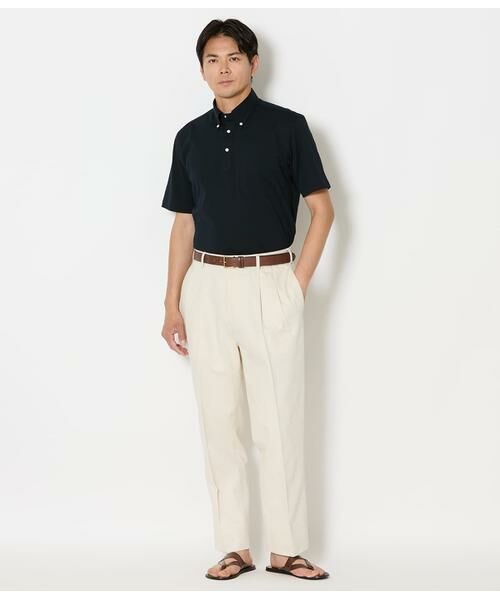 NEWYORKER / ニューヨーカー ポロシャツ | NY CARE FREE アポロコット プルオーバーボタンダウンポロシャツ | 詳細14