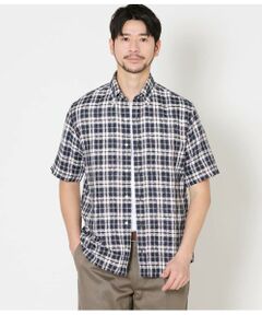 NEWYORKER / ニューヨーカー シャツ・ブラウス | サンライトニューヨーカータータン 半袖ショートボタンダウンシャツ
