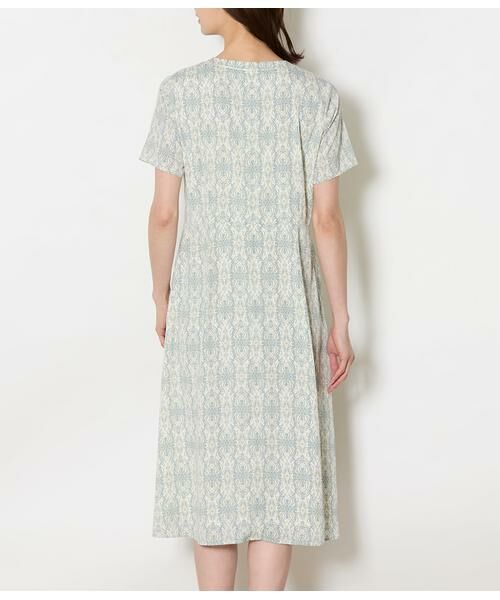 NEWYORKER / ニューヨーカー ミニ丈・ひざ丈ワンピース | ミモザプリント 半袖フレアワンピース | 詳細2